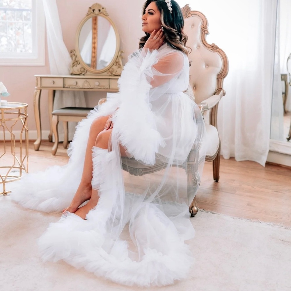 Long Bridal Robe